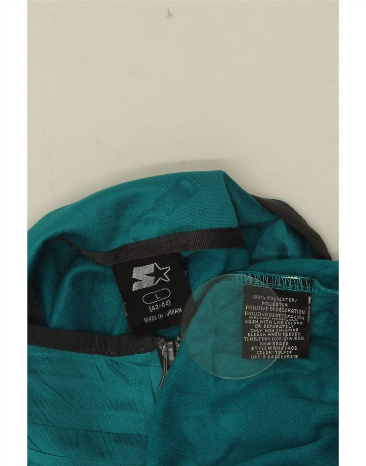 STARTER Mens Zip Neck Pullover Tracksuit Top UK 42/44 Large Blue Polyester