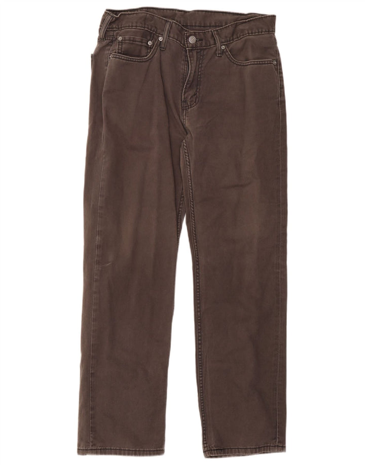 Levi's Mens 514 Straight Jeans W33 L30 Grey Cotton