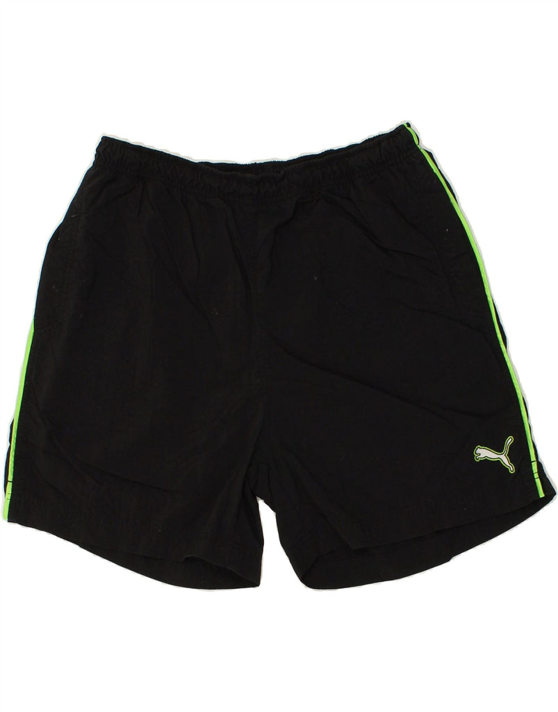 PUMA Mens Sport Shorts XL Black Nylon | Vintage Puma | Thrift | Second-Hand Puma | Used Clothing | Messina Hembry 