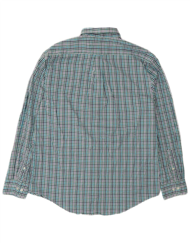 IZOD Mens Shirt Large Multicoloured Check Cotton