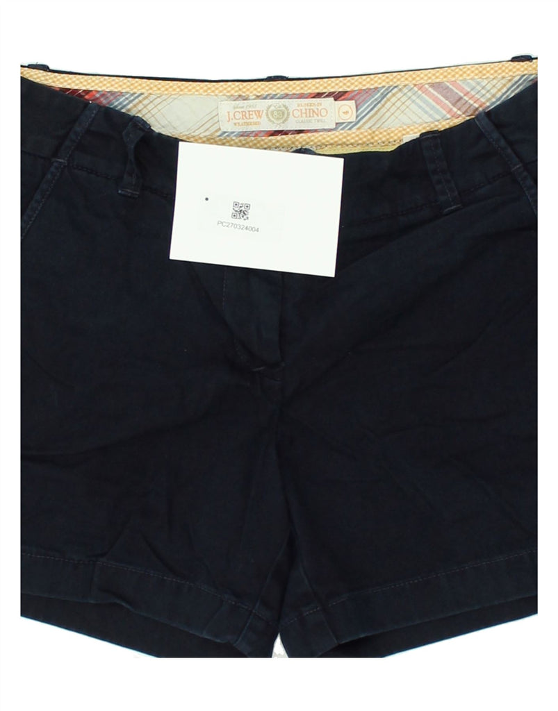 J. CREW Womens Broken In Chino Shorts US 4 Small W28  Navy Blue Cotton | Vintage J. Crew | Thrift | Second-Hand J. Crew | Used Clothing | Messina Hembry 