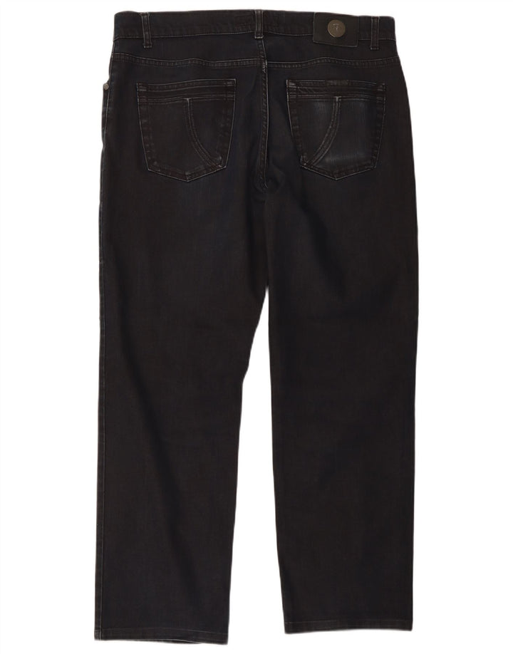 Trussardi Mens Straight Jeans W38 L29 Navy Blue Cotton