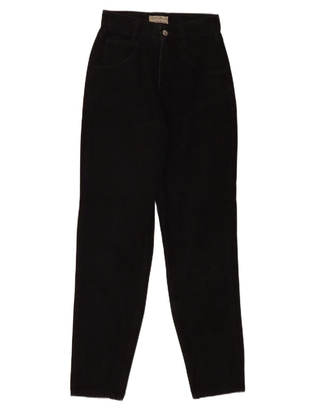 VINTAGE Womens Tapered Jeans IT 42 Medium W28 L30 Black Cotton
