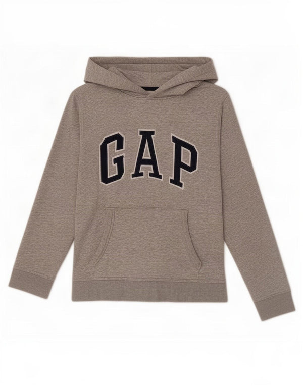Gap Girls Graphic Hoodie Jumper 11-12 Years XL Grey Cotton