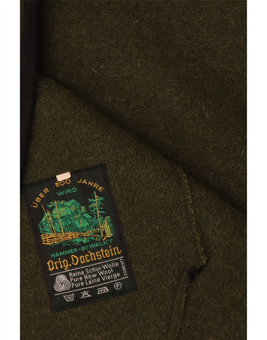 Vintage Womens Oversized Poncho Coat IT 48 XL Green New Wool