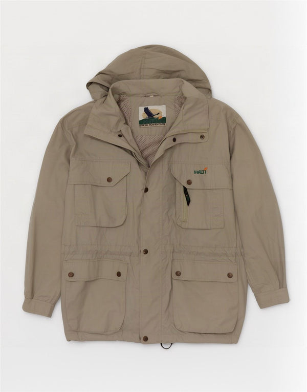 Halti Mens Hooded Utility Jacket UK 40 Large Green Polyester