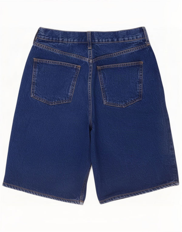 Topshop Womens Denim Shorts UK 10 Small W27 Blue Cotton