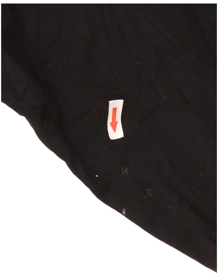 Zara Womens 3/4 Sleeve Oversized Sweatshirt Jumper UK 14 Medium Black