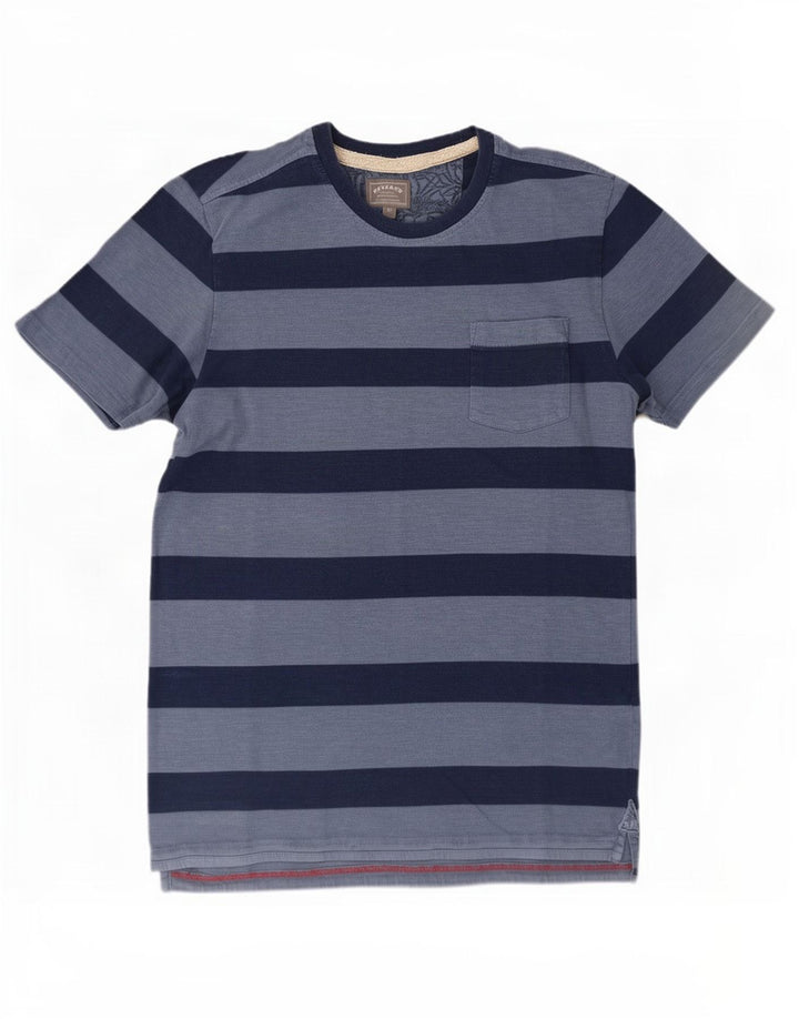 Fat Face Mens T-Shirt Top Medium Blue Striped