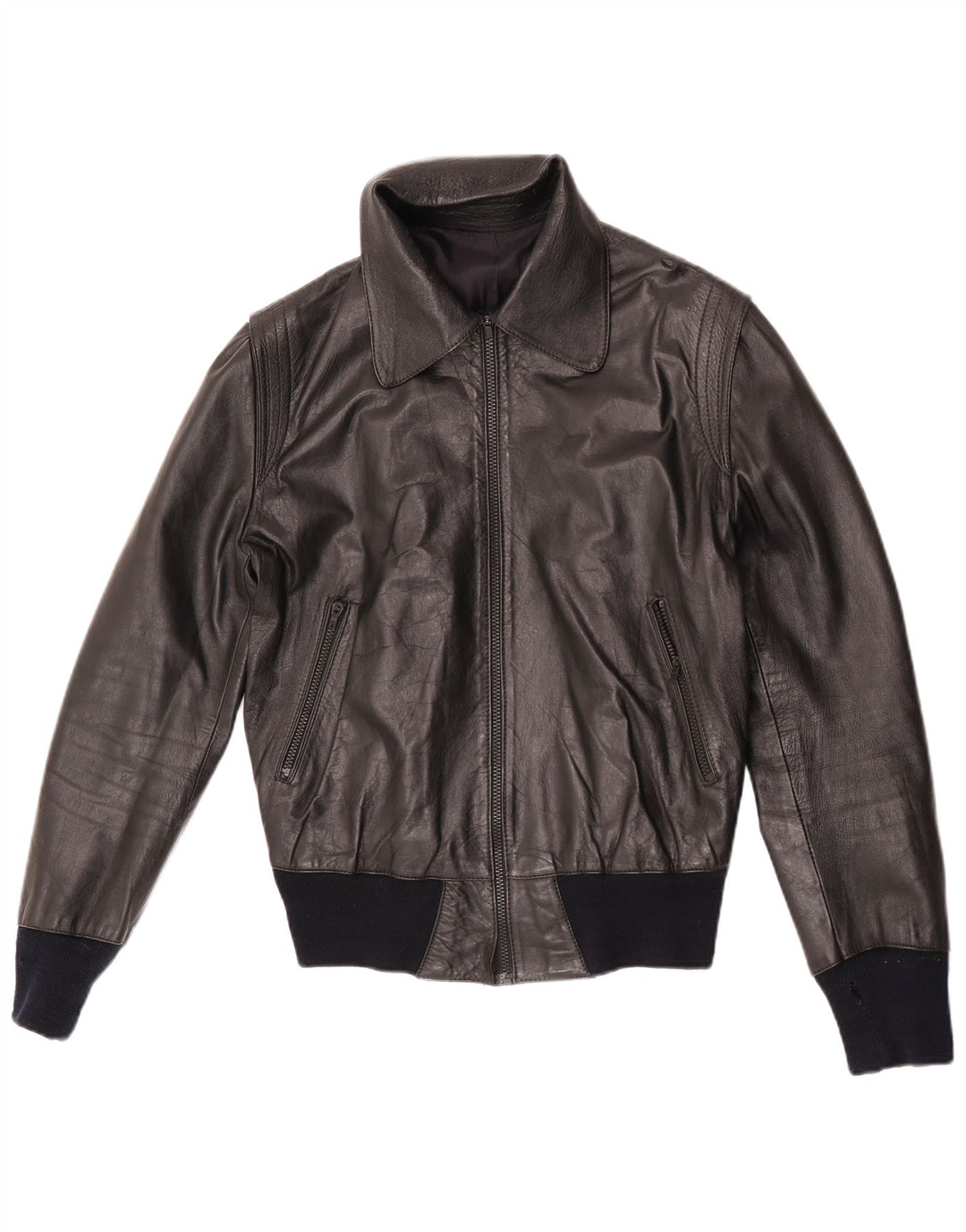 Vintage Mens Bomber Jacket UK 34 XS Black