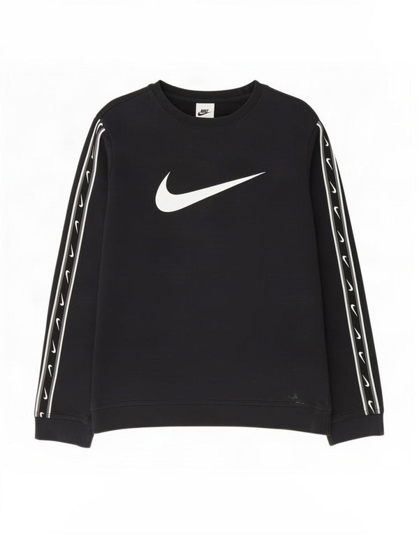 Nike Womens Graphic Sweatshirt Jumper UK 18 XL Black Cotton