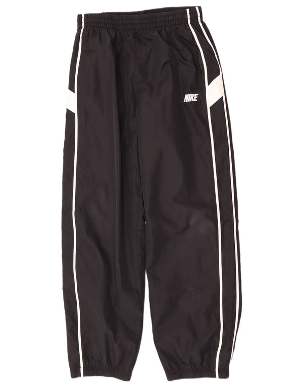 Nike Boys Tracksuit Trousers Joggers 13-14 Years XL Black Colourblock