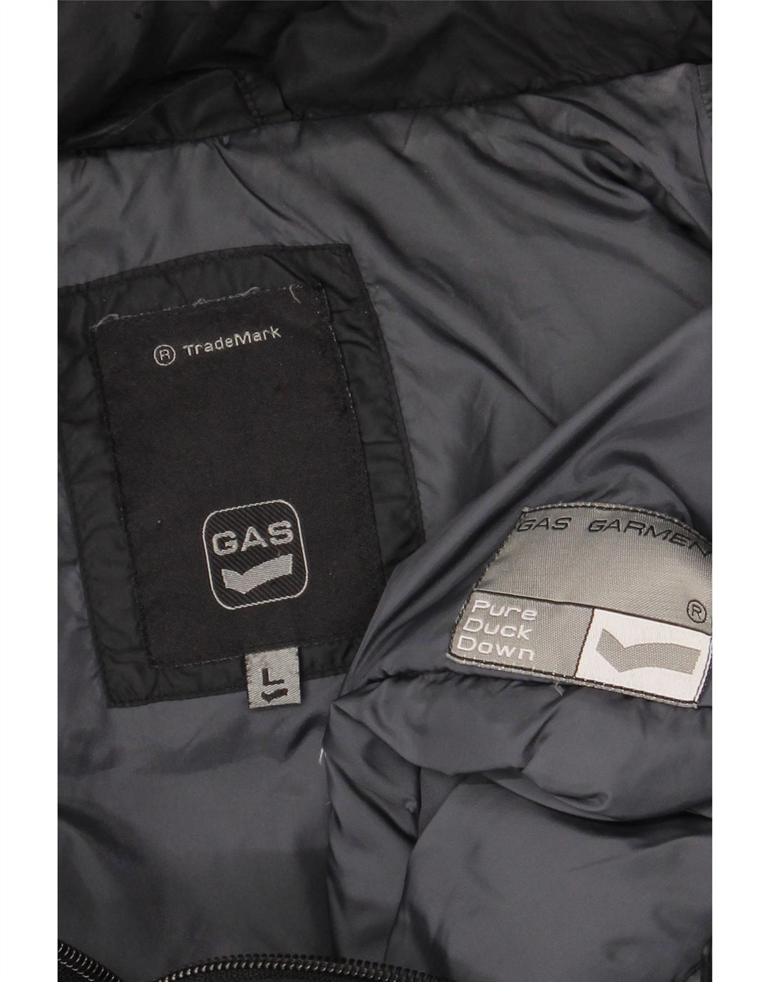Gas Mens Hooded Padded Jacket UK 40 Large Black
