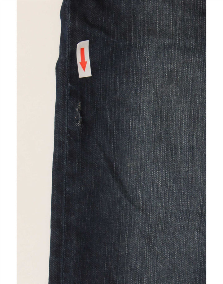 Hugo Boss Mens Straight Jeans W38 L31 Navy Blue Cotton