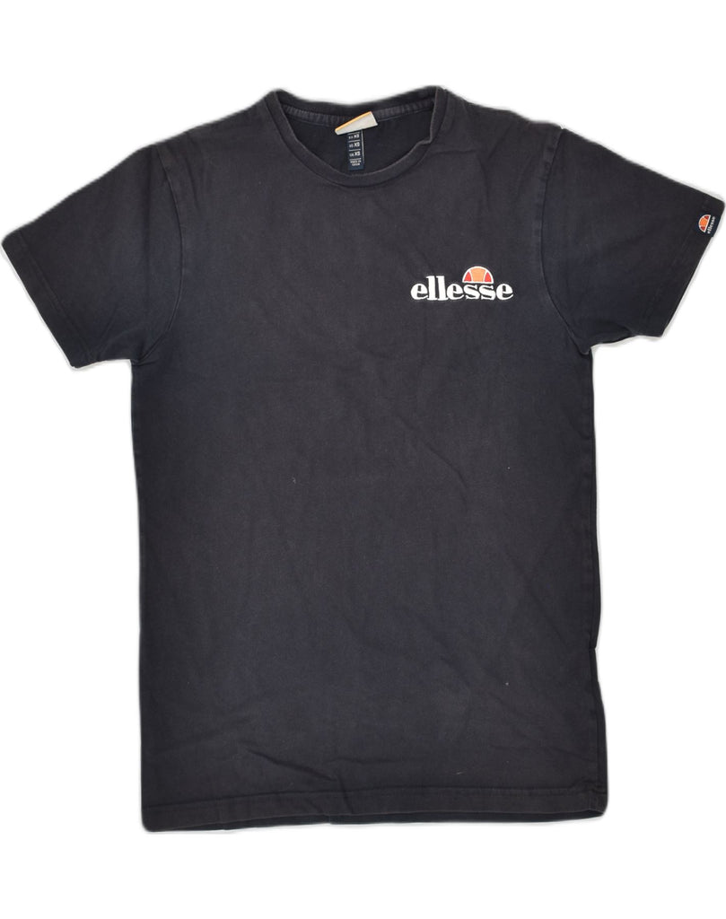 ELLESSE Mens T-Shirt Top XS Navy Blue Cotton | Vintage Ellesse | Thrift | Second-Hand Ellesse | Used Clothing | Messina Hembry 