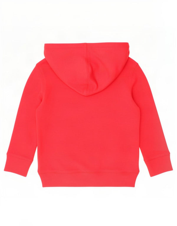 Gap Girls Graphic Hoodie Jumper 3-4 Years Red Cotton