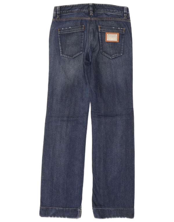 Dolce & Gabbana Womens Straight Jeans IT 38 XS W28 L32 Navy Blue Cotton