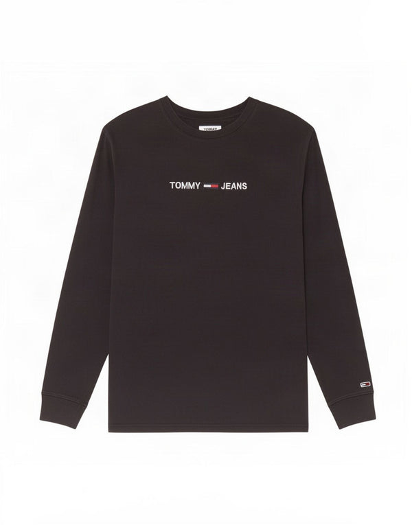 Tommy Hilfiger Mens Graphic Top Long Sleeve XL Black Cotton