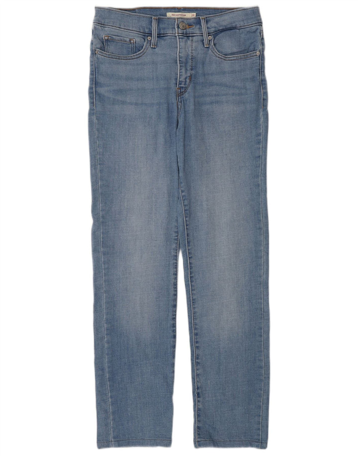 Levi's Womens 312 Shaping Slim Jeans W28 L27 Blue Cotton