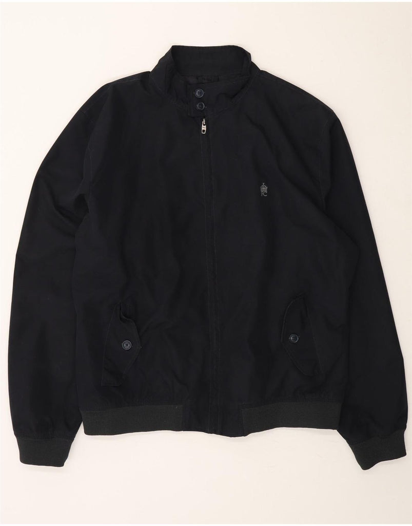 FRENCH CONNECTION Mens Bomber Jacket UK 42 XL Navy Blue Polyester Vintage French Connection and Second-Hand French Connection from Messina Hembry 