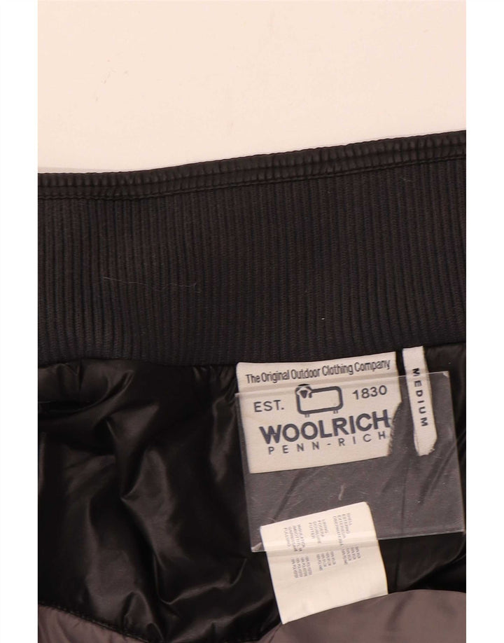 Woolrich Mens Bomber Jacket UK 38 Medium Black Nylon