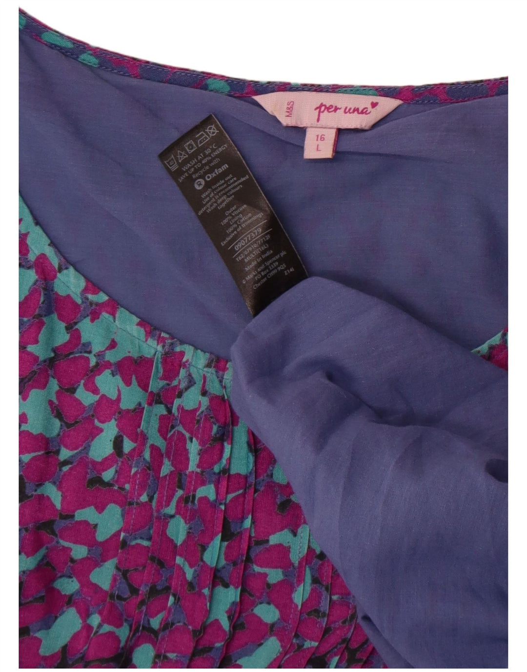 Marks & Spencer Womens Per Una A-Line Dress UK 16 Large Multicoloured
