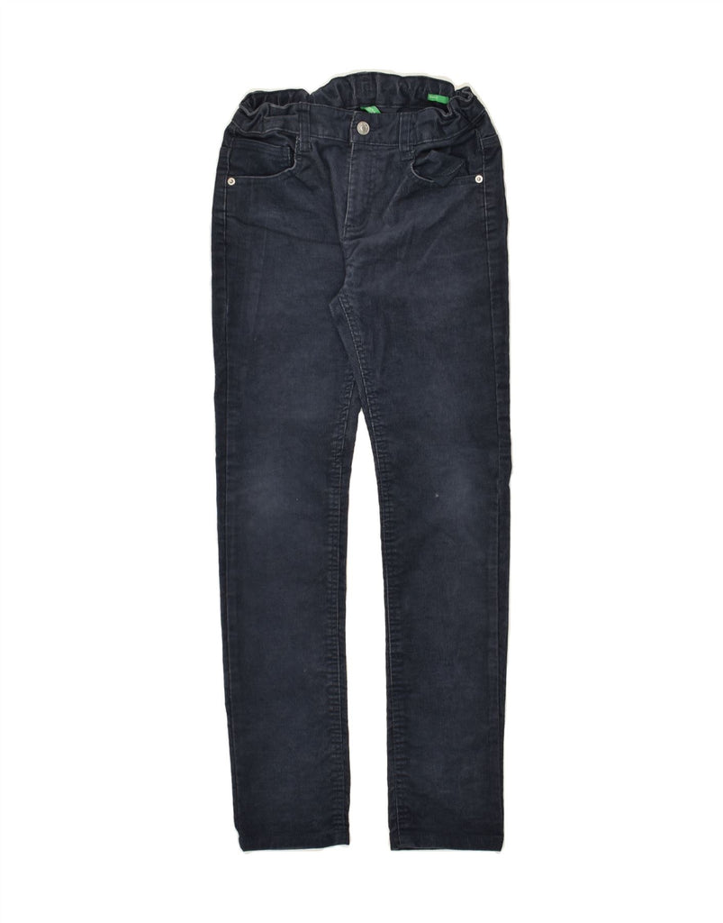 BENETTON Boys Straight Corduroy Trousers 6-7 Years W22 L28  Navy Blue | Vintage Benetton | Thrift | Second-Hand Benetton | Used Clothing | Messina Hembry 