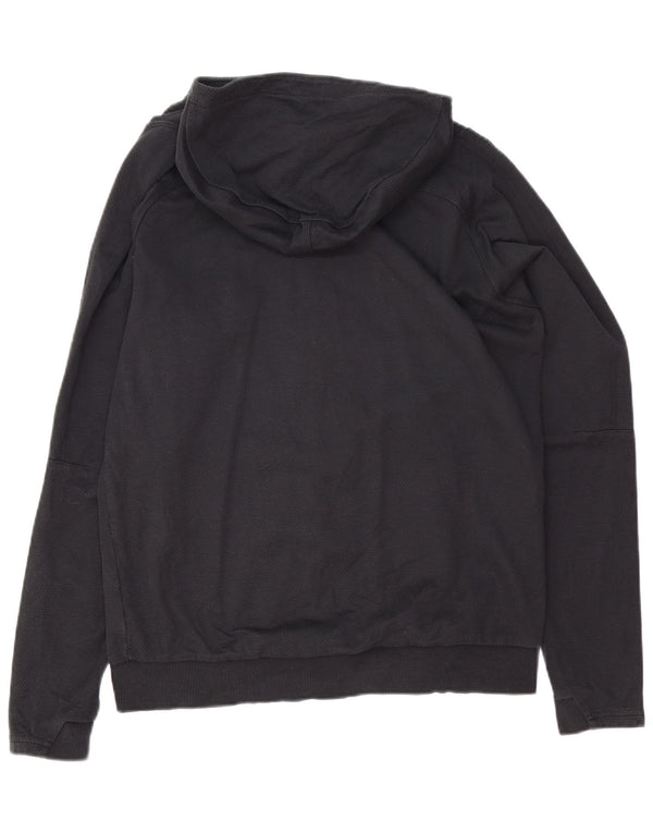 PUMA Mens AC Milan Graphic Zip Hoodie Sweater Medium Black Cotton