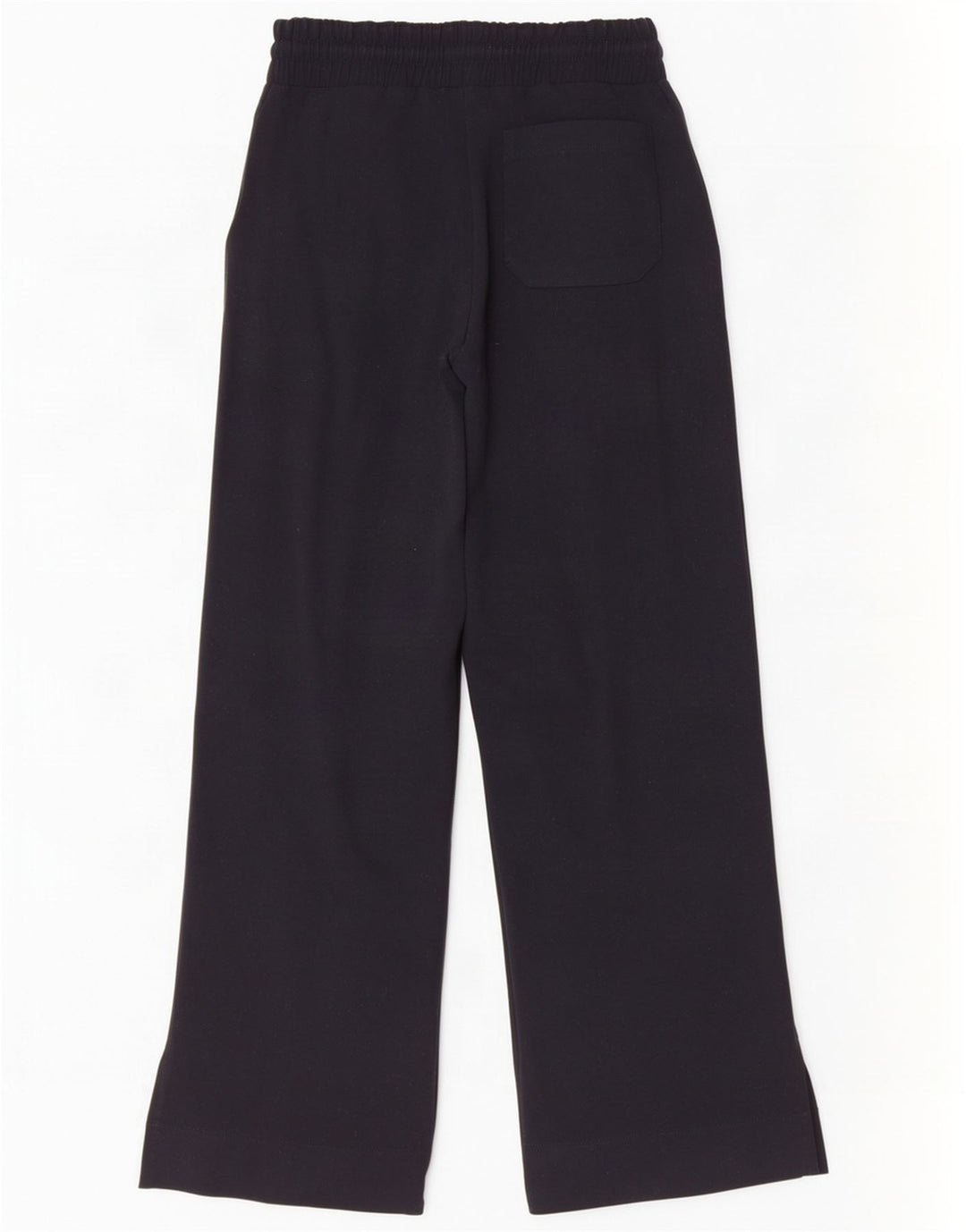 Reiss Womens Wide Leg Tracksuit Trousers UK 10 Small Black Polyester