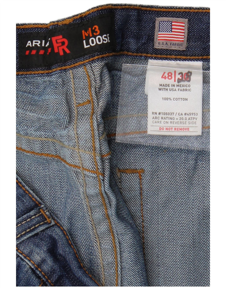 ARIAT Mens M3 Loose Jeans W48 L30 Blue Cotton