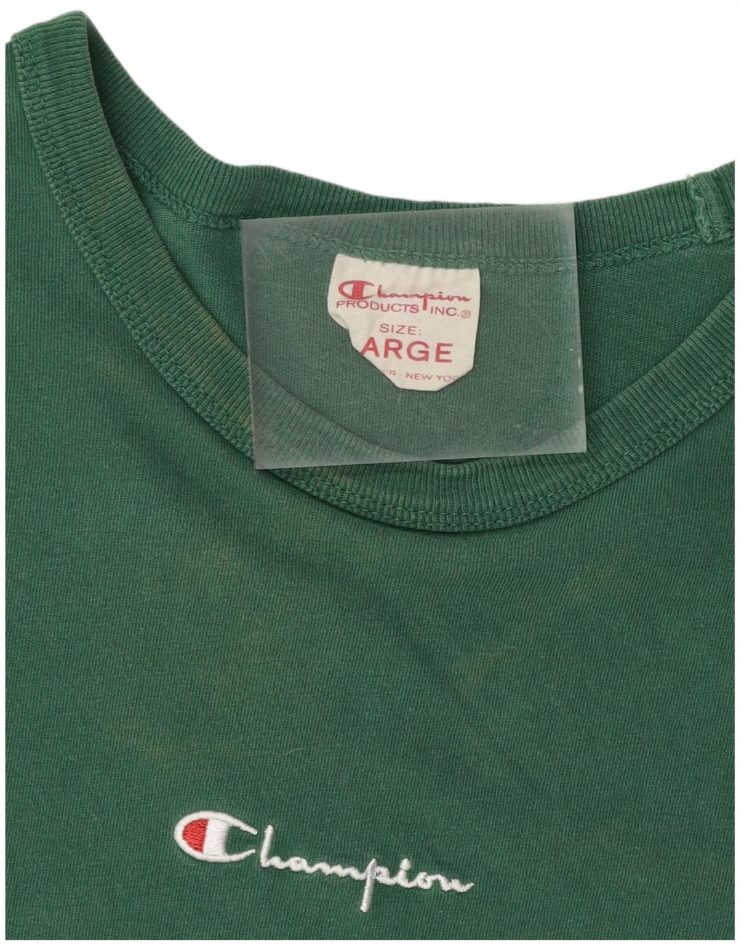 Champion Mens T-Shirt Top Large Green