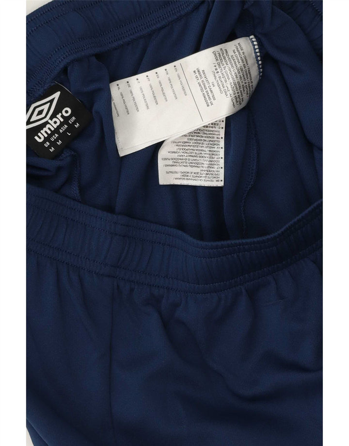 Umbro Womens Sport Shorts UK 12 Medium Navy Blue Polyester