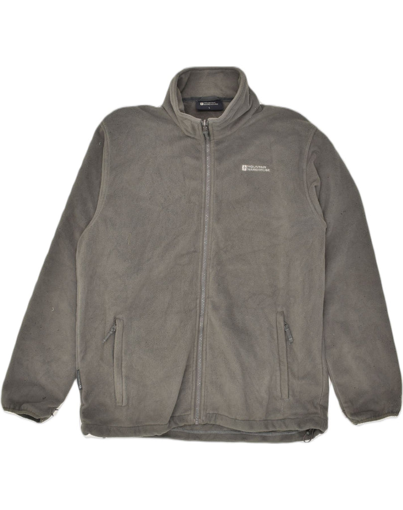 MOUNTAIN WAREHOUSE Mens Fleece Jacket UK 40 Large Grey Polyester | Vintage Mountain Warehouse | Thrift | Second-Hand Mountain Warehouse | Used Clothing | Messina Hembry 