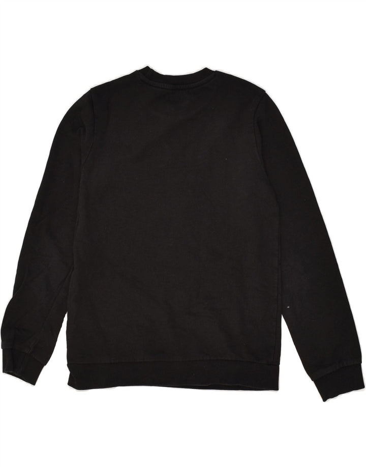 GUESS Boys Graphic Sweatshirt Jumper 9-10 Years Black Cotton | Vintage Guess | Thrift | Second-Hand Guess | Used Clothing | Messina Hembry 