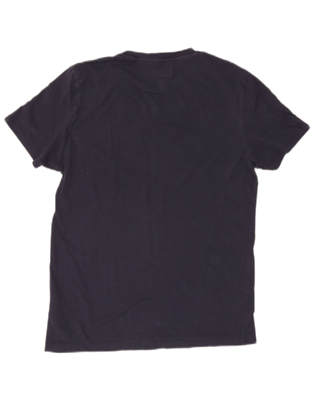 WRANGLER Mens Graphic T-Shirt Top Small Navy Blue Cotton