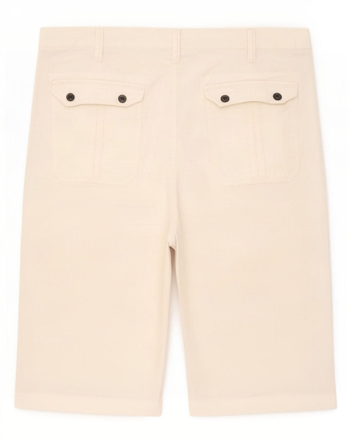 Marks & Spencer Mens Chino Shorts XL W38 White Linen