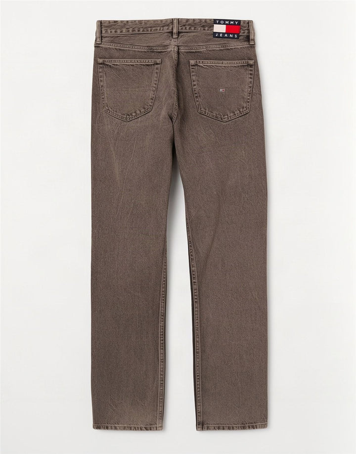 Tommy Hilfiger Mens Straight Jeans W33 L32 Grey Cotton
