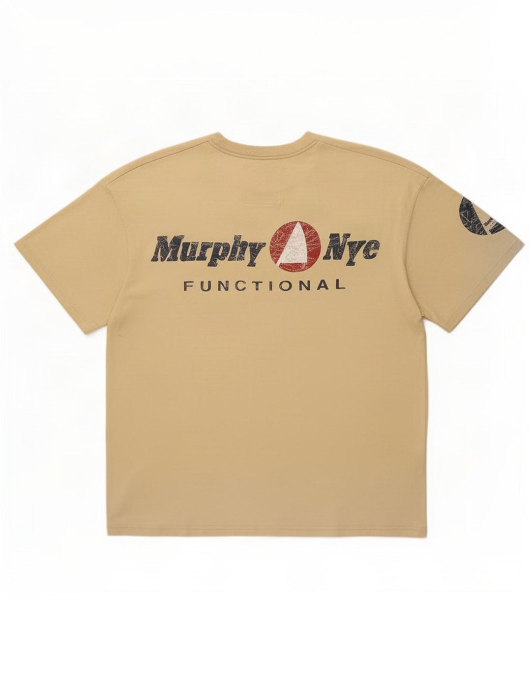 Murphy & Nye Mens Graphic T-Shirt Top 2XL Beige