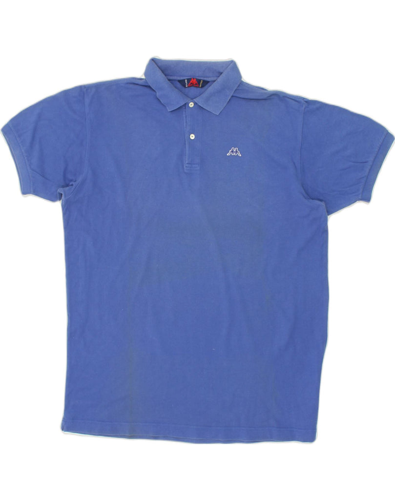 KAPPA Mens Polo Shirt XL Blue Cotton | Vintage Kappa | Thrift | Second-Hand Kappa | Used Clothing | Messina Hembry 