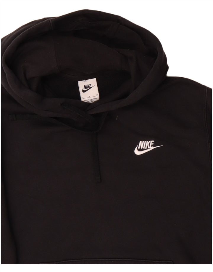 Nike Mens Hoodie Jumper Small Black Cotton