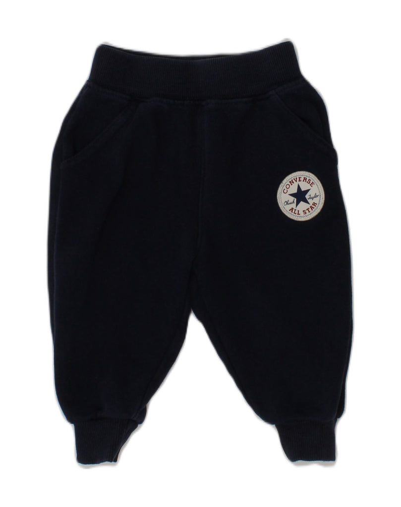 CONVERSE Baby Boys Tracksuit Trousers 9-12 Months Navy Blue Cotton | Vintage Converse | Thrift | Second-Hand Converse | Used Clothing | Messina Hembry 