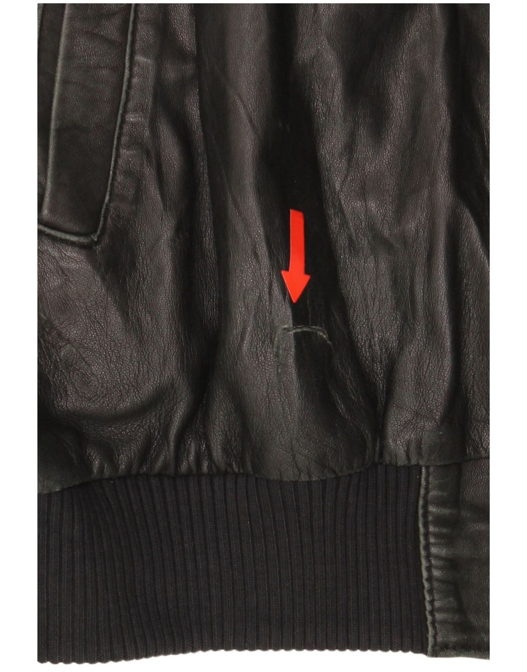 John and Son's Mens Leather Jacket UK 38 Medium Black Leather