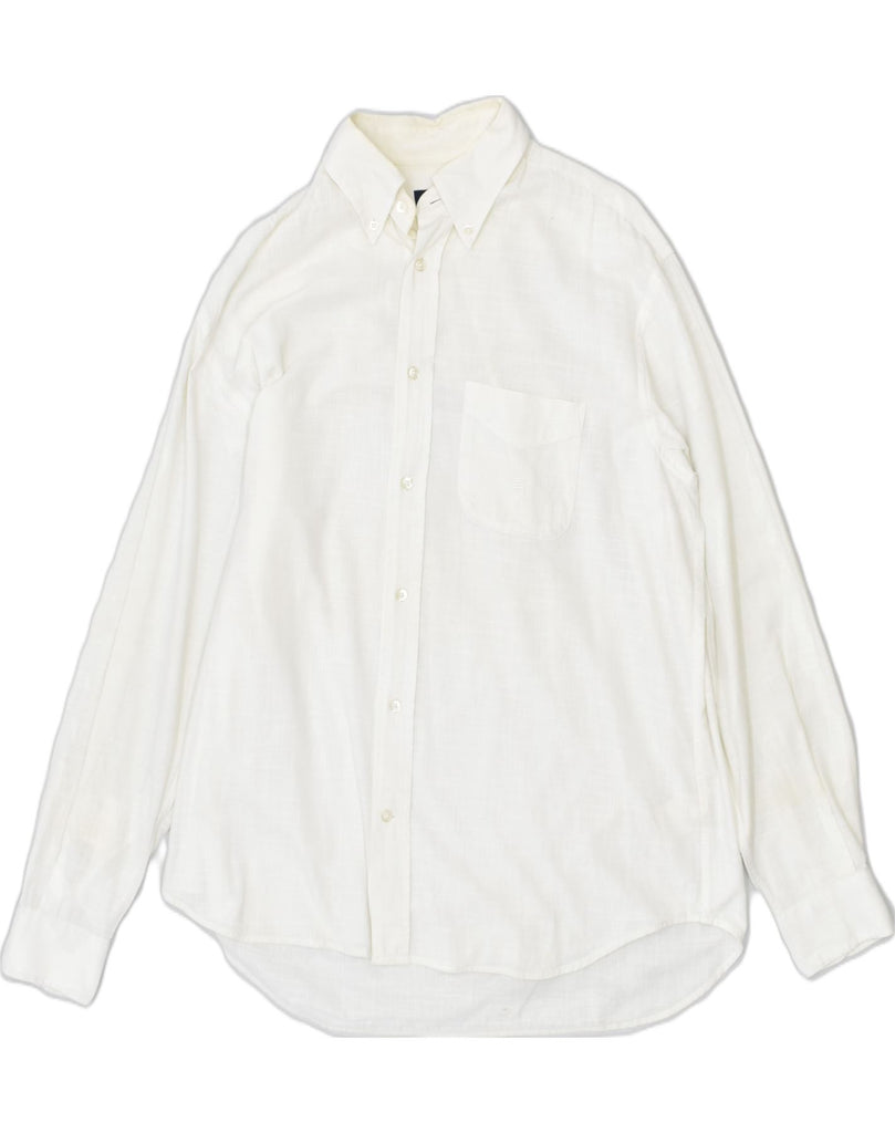 MARINA YACHTING Mens Shirt Size 41 Medium White Cotton | Vintage Marina Yachting | Thrift | Second-Hand Marina Yachting | Used Clothing | Messina Hembry 