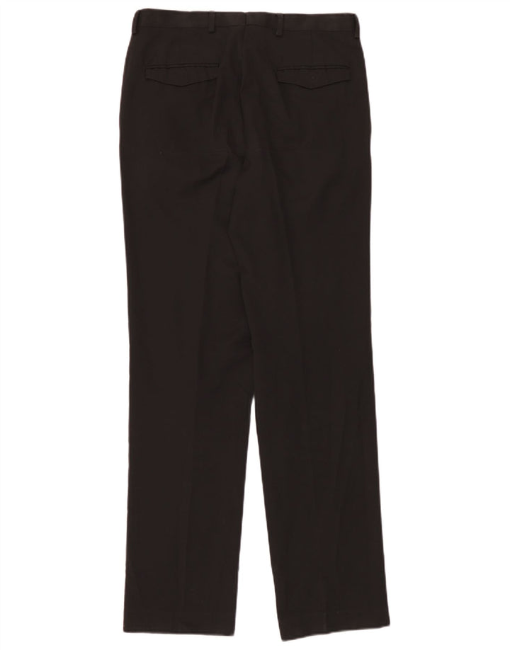 Marks & Spencer Mens Tailored Fit Straight Suit Trousers W30 L33 Black