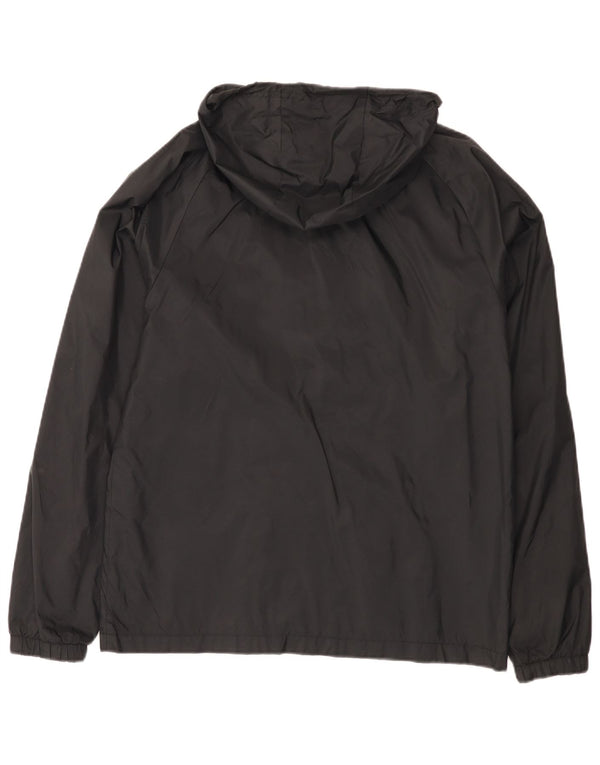 Nike Womens Hooded Rain Jacket UK 38 Medium Black Nylon Sports