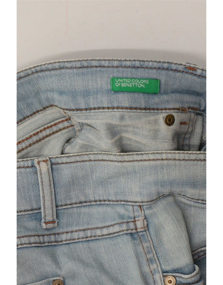Benetton Womens Denim Shorts W32 Large Blue