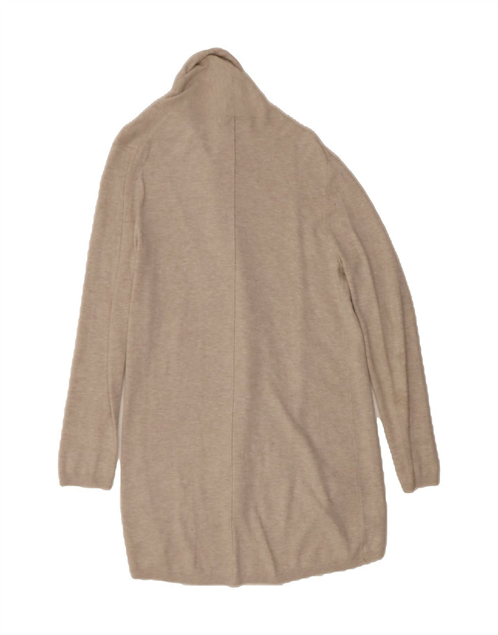 ZARA Womens Longline Open Cardigan Sweater UK 14 Large Beige Vintage Zara and Second-Hand Zara from Messina Hembry 