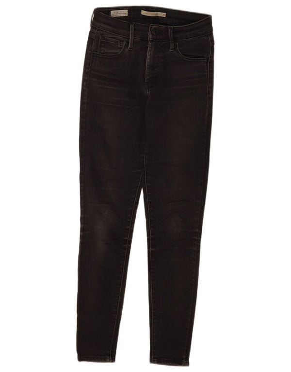 Levi's Womens 720 Super Skinny Jeans W25 L28 Black Cotton
