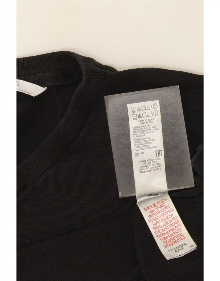 Marks & Spencer Boys Sweatshirt Jumper 12-13 Years Black Cotton