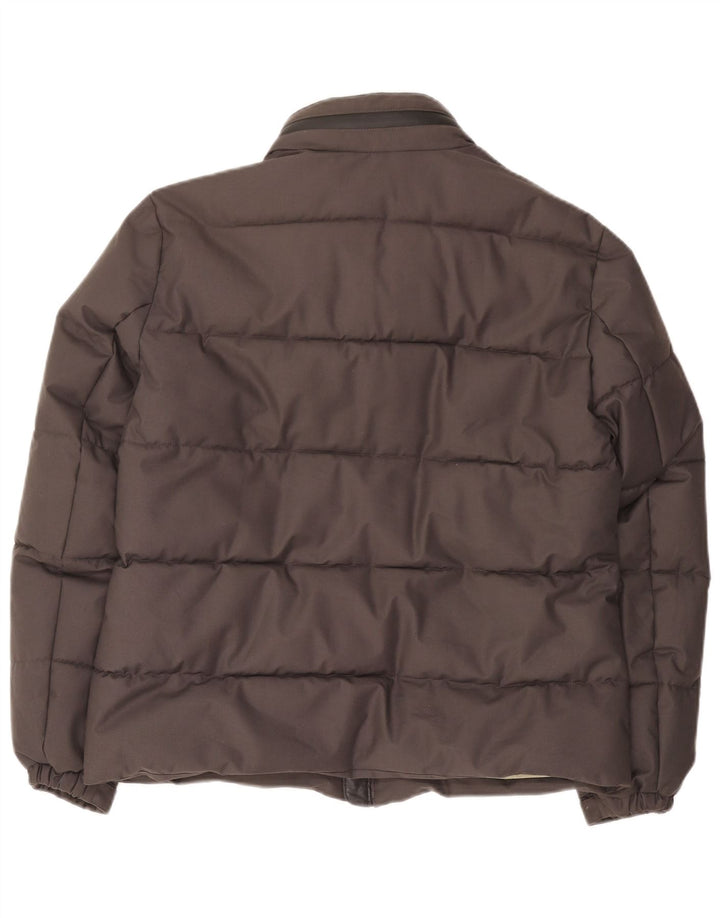 Armata Di Mare Mens Hooded Padded Jacket UK 40 Large Grey Polyester